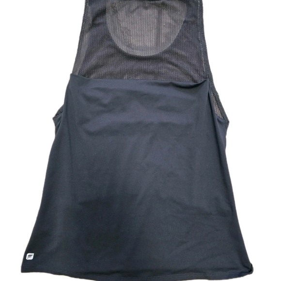 Fabletics NWT Sandy 2 In 1 Tank Black Size XSmall Semi Sheer Mesh No Bra - Picture 8 of 8